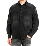 CASUAL DENIM SHIRT BLACK