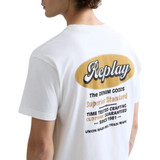 T-SHIRT WITH INDUSTRIAL-STYLE PRINT WHITE