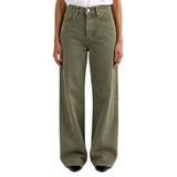 JEANS CARY WIDE LEG GREEN W0517