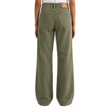 JEANS CARY WIDE LEG GREEN W0517