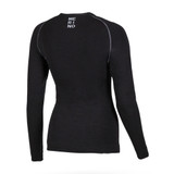 SHIRT MERINOS M/L LADY BLACK