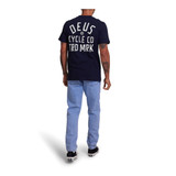 T-SHIRT PEACES BLUE