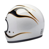 CASCO GRINGO FLAMES WHITE