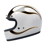 CASCO GRINGO FLAMES WHITE