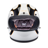 CASCO GRINGO FLAMES WHITE