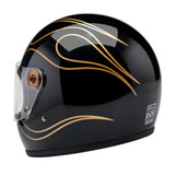 CASCO GRINGO S BLACK FLAMES