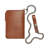 WALLET WITH CHAIN TAN
