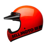 CASCO MOTO-3 CLASSIC ORANGE FLUO