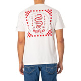 T-SHIRT SNAKE M6836 WHITE