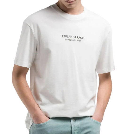T-SHIRT RELAXED FIT CON STAMPA M3036 WHITE