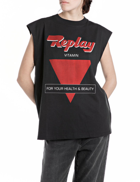 T-SHIRT BOY FIT CON STAMPA W3409B
