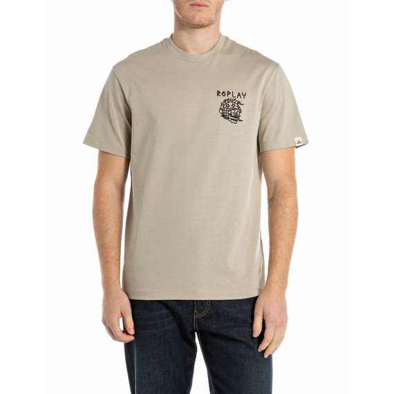 T-SHIRT CON RICAMO A RILIEVO M3251 ECRU