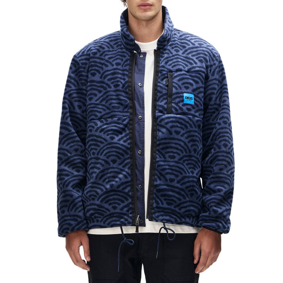 GIACCA REVERSIBLE DECK NAVY