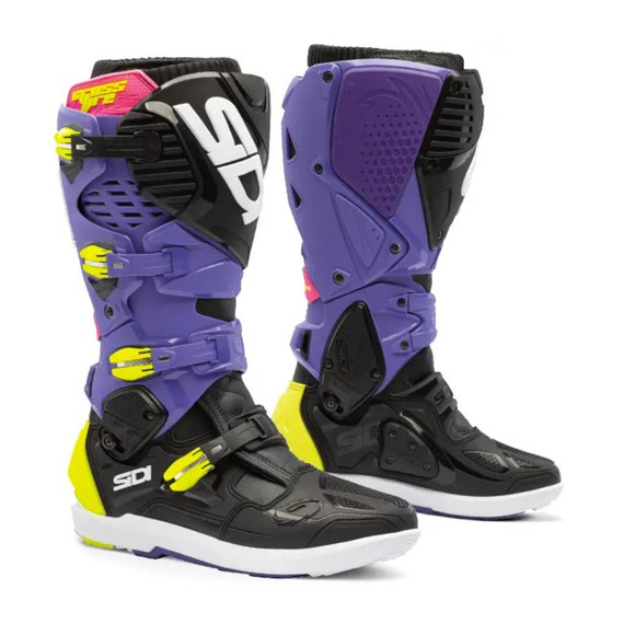 STIVALI CROSSFIRE 3 SRS VIOLET BLACK FLUO YELLOW