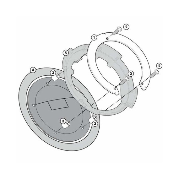 FLANGIA TANKLOCK KAWASAKI BF04