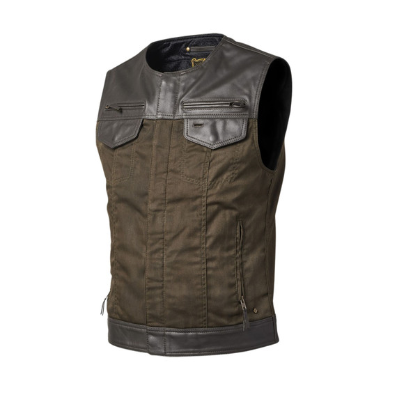 TEMPLE 74 RSD VEST DARK BROWN & GREEN