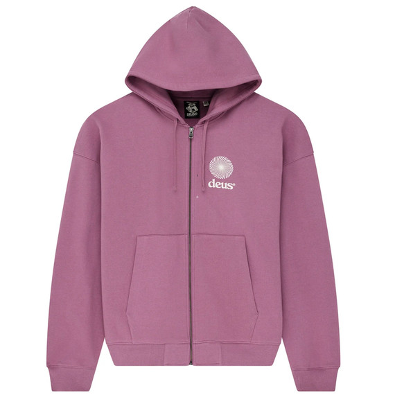 FELPA STRATA ZIP HOODIE VIOLET