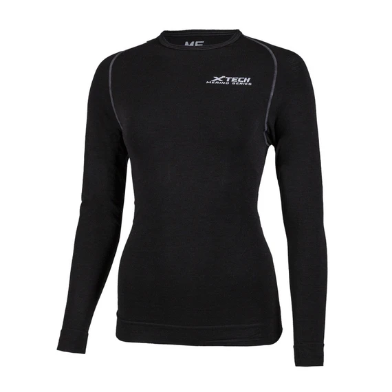 SHIRT MERINOS M/L LADY BLACK