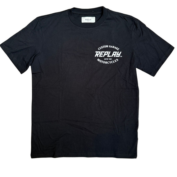 T-SHIRT CUSTOM GARAGE M6874 BLACK