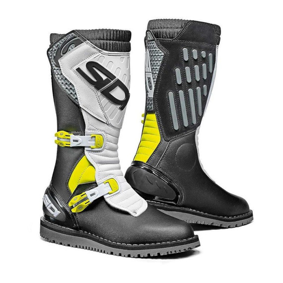 STIVALI TRIAL ZERO 2 BLACK WHITE YELLOW