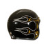 CASCO SKULLS & FLAMES GOLD & BLACK