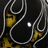 CASCO SKULLS & FLAMES GOLD & BLACK
