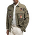 GIACCA CAMICIA PATCH MILITARY GREEN M8445A