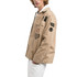 GIACCA CAMICIA PATCH BEIGE M8445A