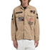 GIACCA CAMICIA PATCH BEIGE M8445A