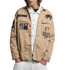 GIACCA CAMICIA PATCH BEIGE M8445A