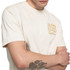 T-SHIRT GIROCOLLO IN JERSEY CON RICAMO M3252 VINTAGE WHITE