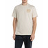 T-SHIRT GIROCOLLO IN JERSEY CON RICAMO M3252 VINTAGE WHITE