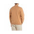 FELPA GIROCOLLO CON MOTIVO A RILIEVO M3191 BROWN