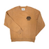 FELPA GIROCOLLO CON MOTIVO A RILIEVO M3191 BROWN