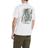 T-SHIRT STAMPA GIAPPONESE M3371 WHITE/BLUE