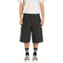 JEANS SHORTS MALCOLM R.INC BAGGY FIT BLACK KU1006 