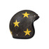 CASCO RETRO STARS BLACK MATT & YELLOW