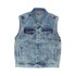 GILET STONEWASHED BLUE DENIM