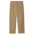 PANTALONE TWILL TUCK TAPARED BEIGE