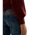 POLO-NECK SWEATER OVER BORDEAUX