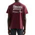 T-SHIRT WITH MOTORCYCLING LETTERING BORDEAUX