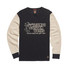 T-SHIT HOMETOWN LS WAFFLE BLACK