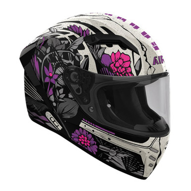 full face motorcycle helmet cruiser Daytona Tribal Helmet, M V4 SunShield with a cf-color-forest-green Abshoo Classical Basic Womens COLOR:SILVER MIRROR AS/AS