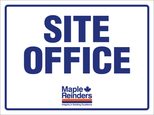 MR017 24"x32" Site Office **Prices As Low As $23.25 ea.**