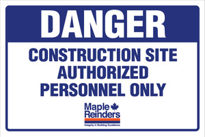 MR053 24"x36" Danger Construction Site. **Prices As Low As $24.25 ea.**