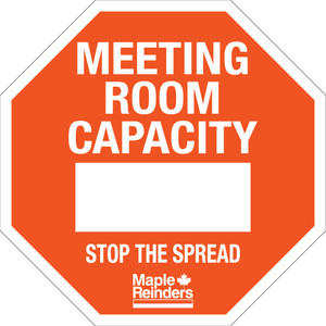 MR142 16"x16" Meeting Room Capacity (Wall Graphic)**Prices As Low As $7.25 ea.**