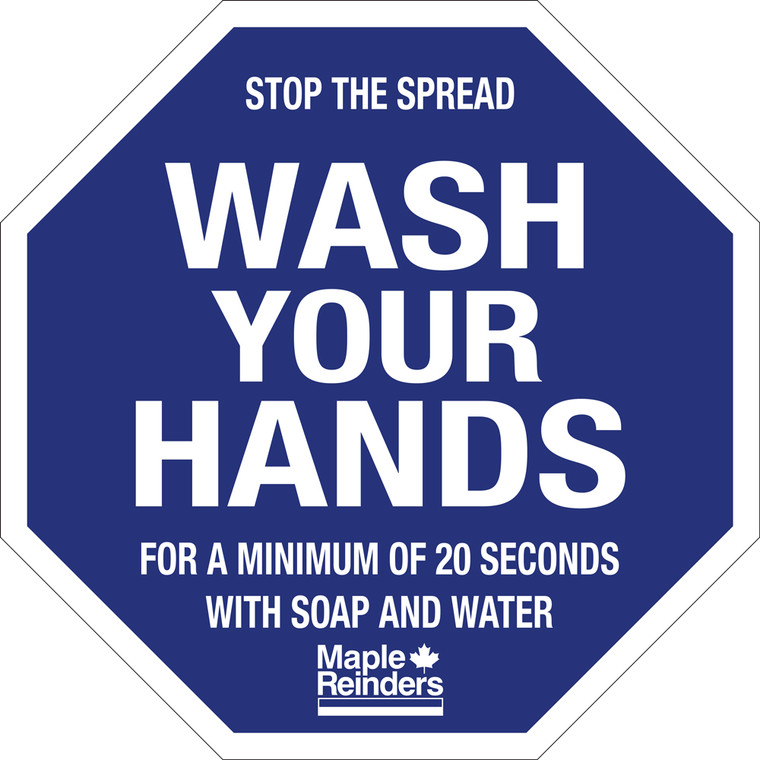 MR139 12"x12" Wash Your Hands (Wall Graphic)**Prices As Low As $4.25 ea.**