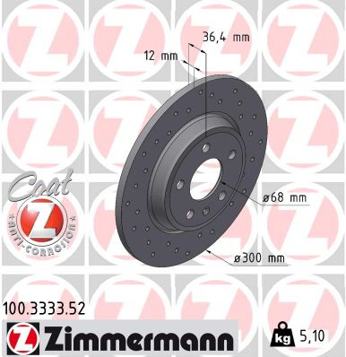 Zimmermann Sport Coat Z Brake Rotor
