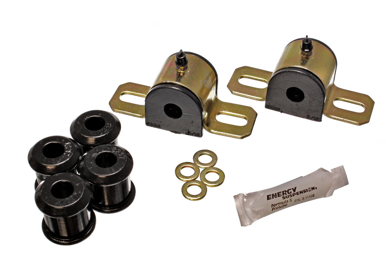 Energy Suspension Sway Bar Bushing Set Black Rear Bar Dia