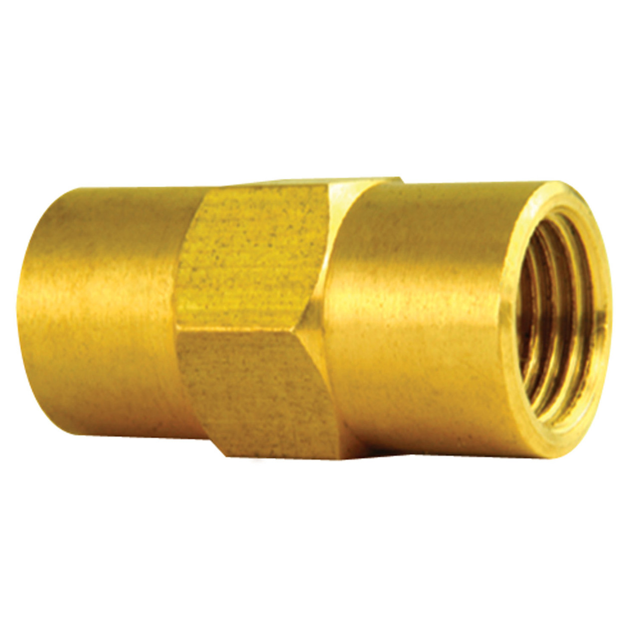 5-Pack Brass Brake Line Unions – 3/16” Inverted Flare With 3/8-24 Threads